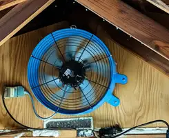 attic fan services with installed attic ventilation fan system in Henderson, NV